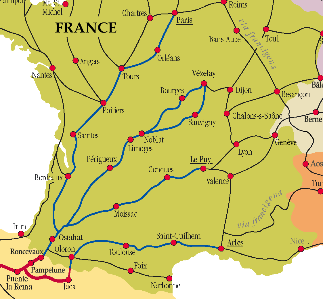 French route map